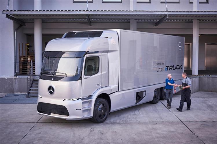 Au salon IAA de Hanovre, Mercedes présentait son Urban eTruck, un camion électrique de 26 tonnes doté d’une autonomie de 200 km