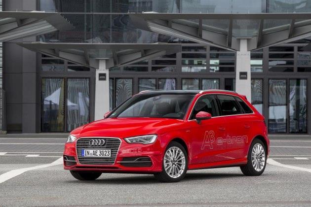 Premier modèle équipé de la technologie hybride rechargeable, l’Audi A3 e-tron sera commercialisée à partir de 35 000 euros (bonus déduit) au printemps 2014