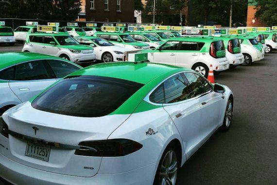 A Montréal, la compagnie de taxis spécialisée dans les véhicules électriques vient d’annoncer le triplement de sa flotte et le lancement de nouveaux services