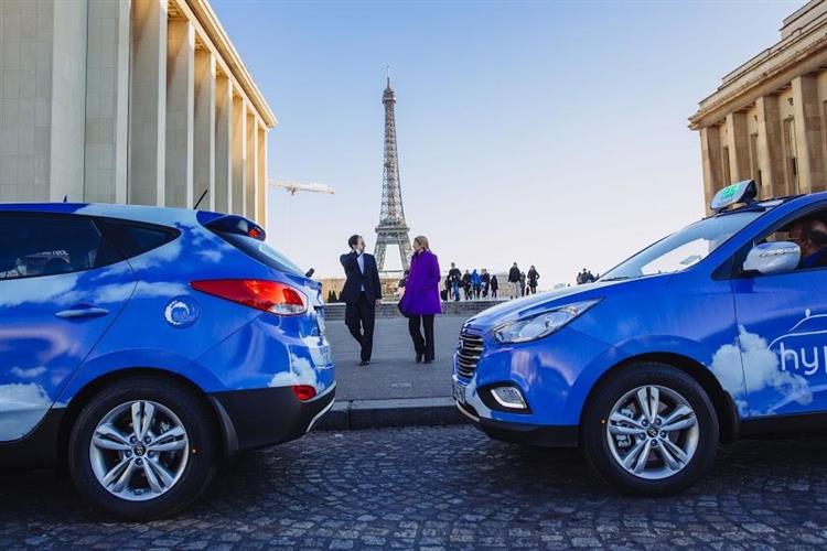 D’ici 2020, le service HYPE de taxis à hydrogène comptera 600 véhicules qui pourront faire le plein sur près d’une dizaine de stations en région francilienne
