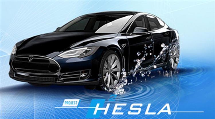 Dotée d’une pile à combustible et de réservoirs à hydrogène, la berline Model S offre une autonomie de 1 000 km sur une seule charge