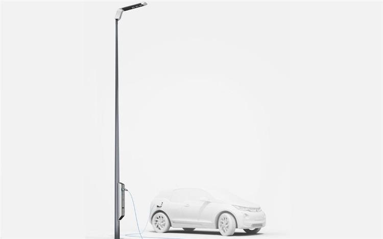 BMW vient de dévoiler son système Light & Charge combinant éclairage public à LED et prise de charge pour voitures électriques