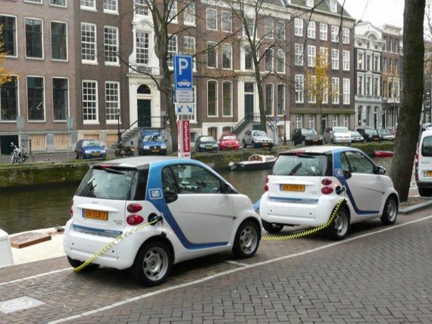 Bornes de recharge Amsterdam (Car2Go)