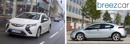 Recharge Opel Ampera et Chevrolet Volt