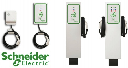 Gamme bornes de recharge Schneider Electric