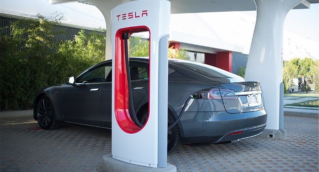 Borne de recharge rapide Tesla