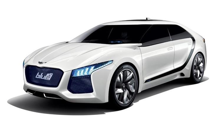 La berline hybride pourrait s’inspirer du concept Hyundai Blue2 présenté en 2011