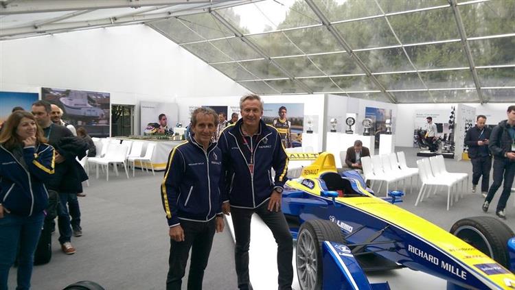 Cofondateurs de l’écurie e.dams Renault, Alain Prost et Jean-Paul Driot estiment importants les transferts de technologies entre la Formule E et les véhicules de série