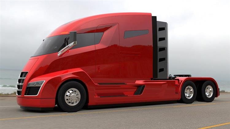 Baptisé Nikola One, ce camion électrique à prolongateur d’autonomie promet jusqu’à 1 900 km d’autonomie