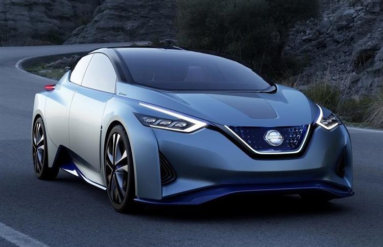 Préfiguration de la seconde génération de la LEAF, le concept Nissan IDS est doté d’un système avancé de conduite autonome