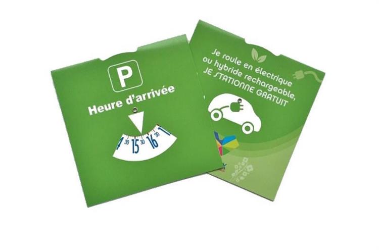 Grâce au Disque Vert, bénéficiez de 2 heures de stationnement grâce à votre voiture électrique ou hybride