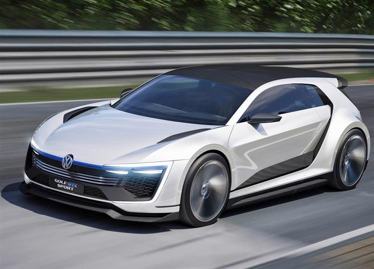 Dévoilé en 2015, le concept Volkswagen Golf GTE Sport est la variante ultrasportive de la Golf GTE à motorisation hybride rechargeable
