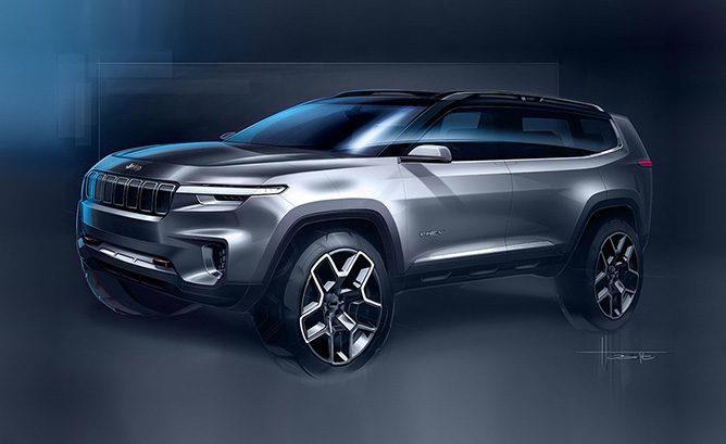 Premier modèle hybride rechargeable du constructeur, le concept Jeep Yuntu sera exposé au prochain salon de Shanghai