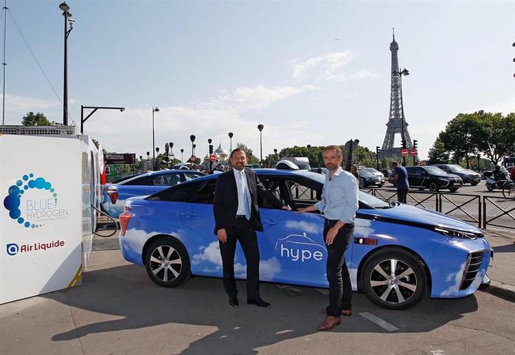 La voiture électrique dopée à l’hydrogène de Toyota fait son entrée dans le service de taxi HYPE qui dessert l’ensemble du Grand Paris