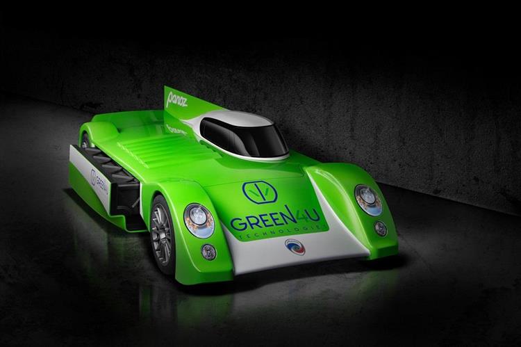 Dès 2018, le prototype électrique Panoz Racing GT-EV de Green4U devrait participer aux 24 Heures du Mans grâce à un système de batteries interchangeables