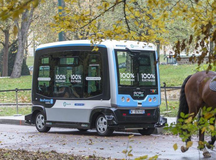 Après avoir été testées au cœur de Paris, les navettes autonomes EasyMile investissent pour 6 mois le Bois de Boulogne