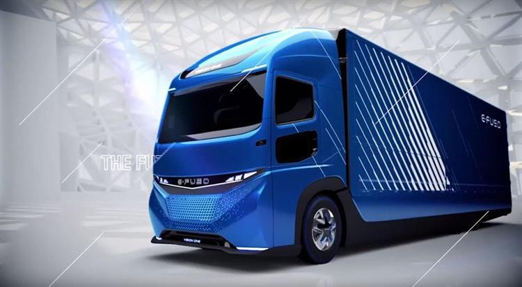 Concept, le e-Fuso Vision One embarque une batterie de 300 kWh et offre jusqu’à 350 km d’autonomie sur une seule charge
