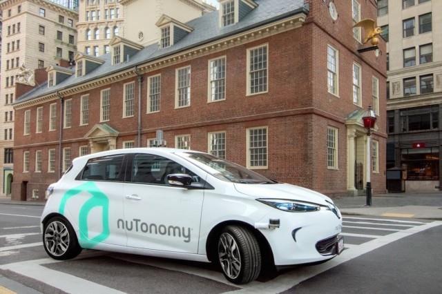 Aux États-Unis, la start-up nuTonomy teste en conditions réelles des citadines électriques Renault ZOE à conduite autonome dans les rues de Boston