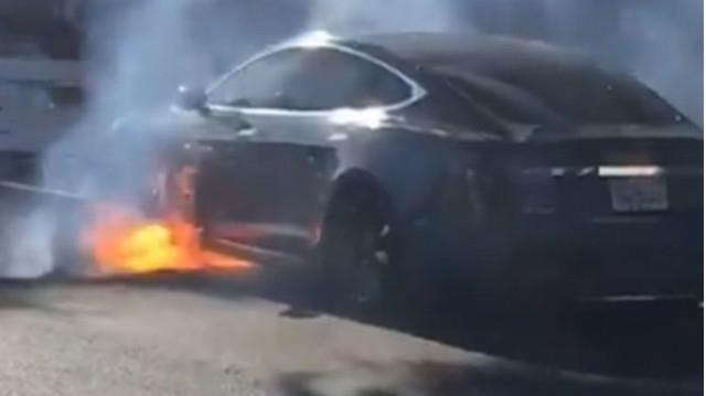 En Californie, une Model S a subitement pris feu sans qu'aucun accident n’en soit à l'origine