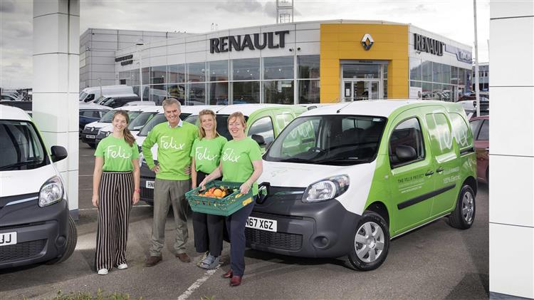 A Londres, The Felix Project spécialisé dans la redistribution des excédents alimentaires roule en Renault Kangoo électriques