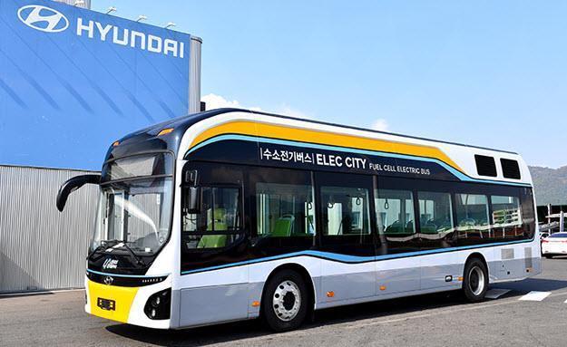 D’ici un an, Hyundai mettra en service une flotte de 30 bus à hydrogène de troisième génération en Corée du Sud