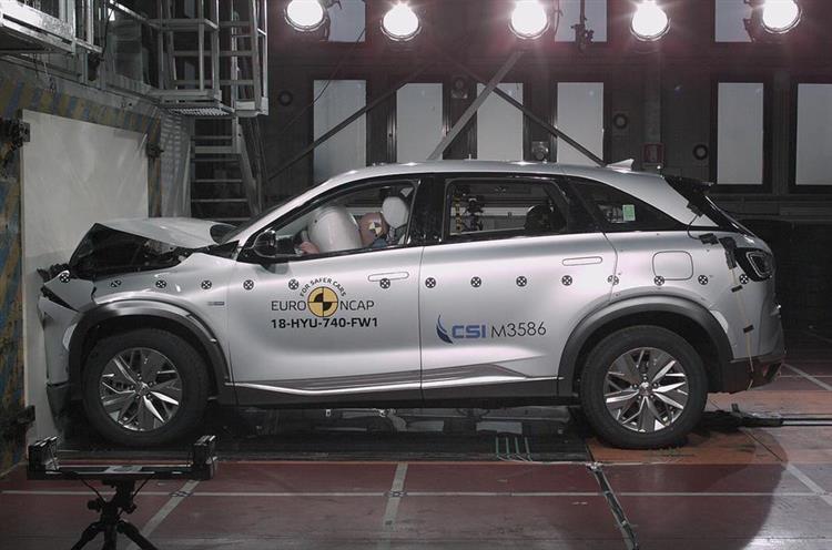 Pour la première fois, l’organisme Euro NCAP a évalué un véhicule électrique doté d’une pile à combustible (hydrogène)