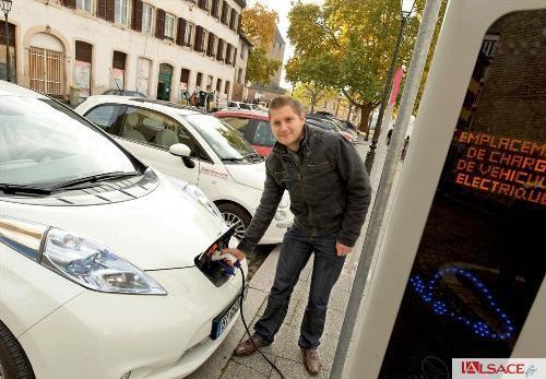 Doublement du bonus dès 2010, bornes de recharge rapide, Club des Utilisateurs de véhicules électriques, ... La Région Alsace fait figure de pionnier du véhicule électrique