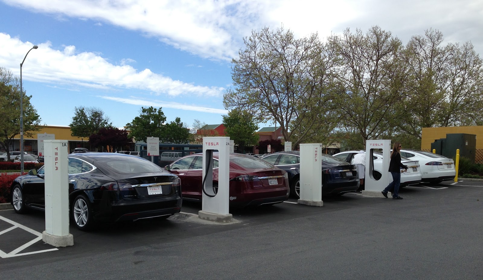 Bornes de recharge rapide Tesla