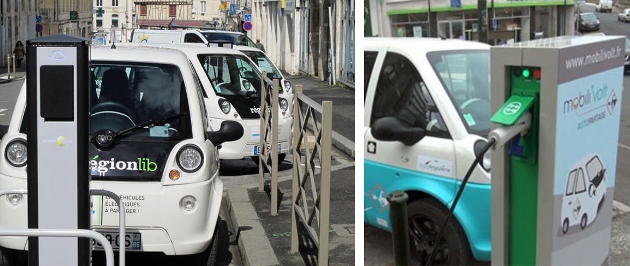 Services d'autopartage électrique à Niort et à Angoulême